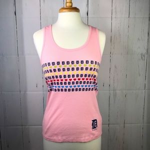 G-III for Her Sports Tank Top Detroit Small Pink